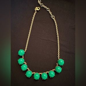 Brand new without tags J. Crew green and gold necklace
